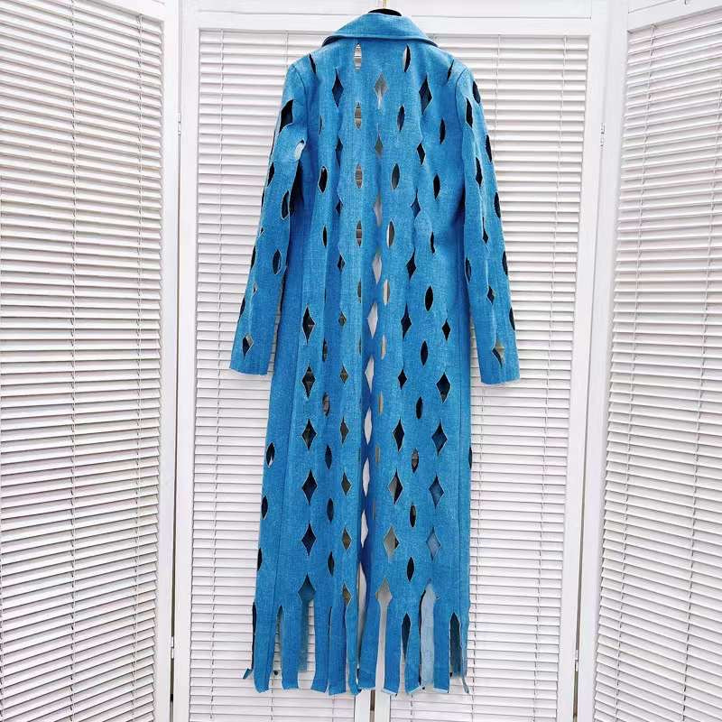 THE CUT OUT DENIM CARDIGAN