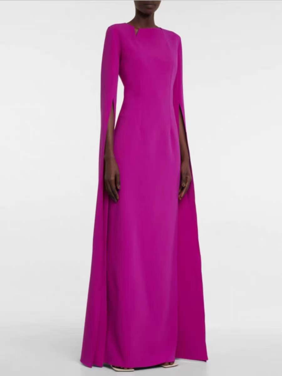 DOLMAN SLEEVE EVENING DRESS