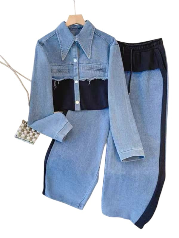 GLAM DENIM JERSEY SET 2