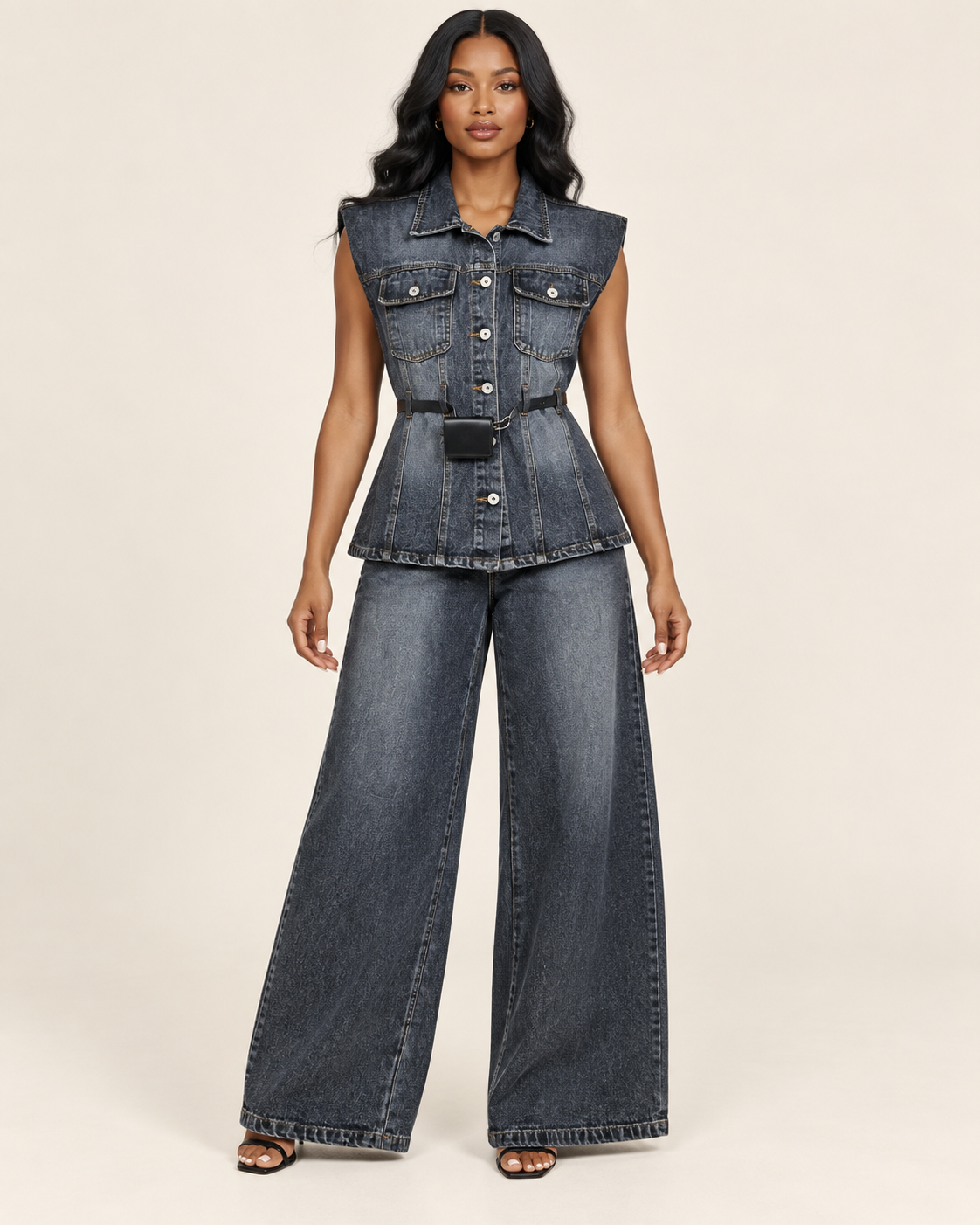 Three Piece Denim Set