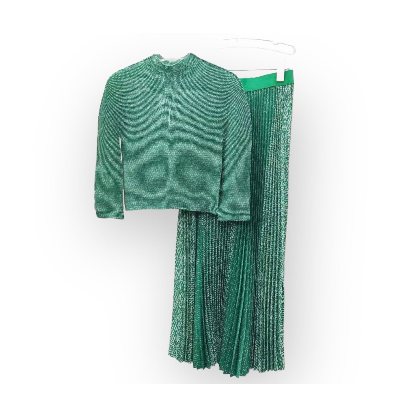 GREEN SKIRT SET