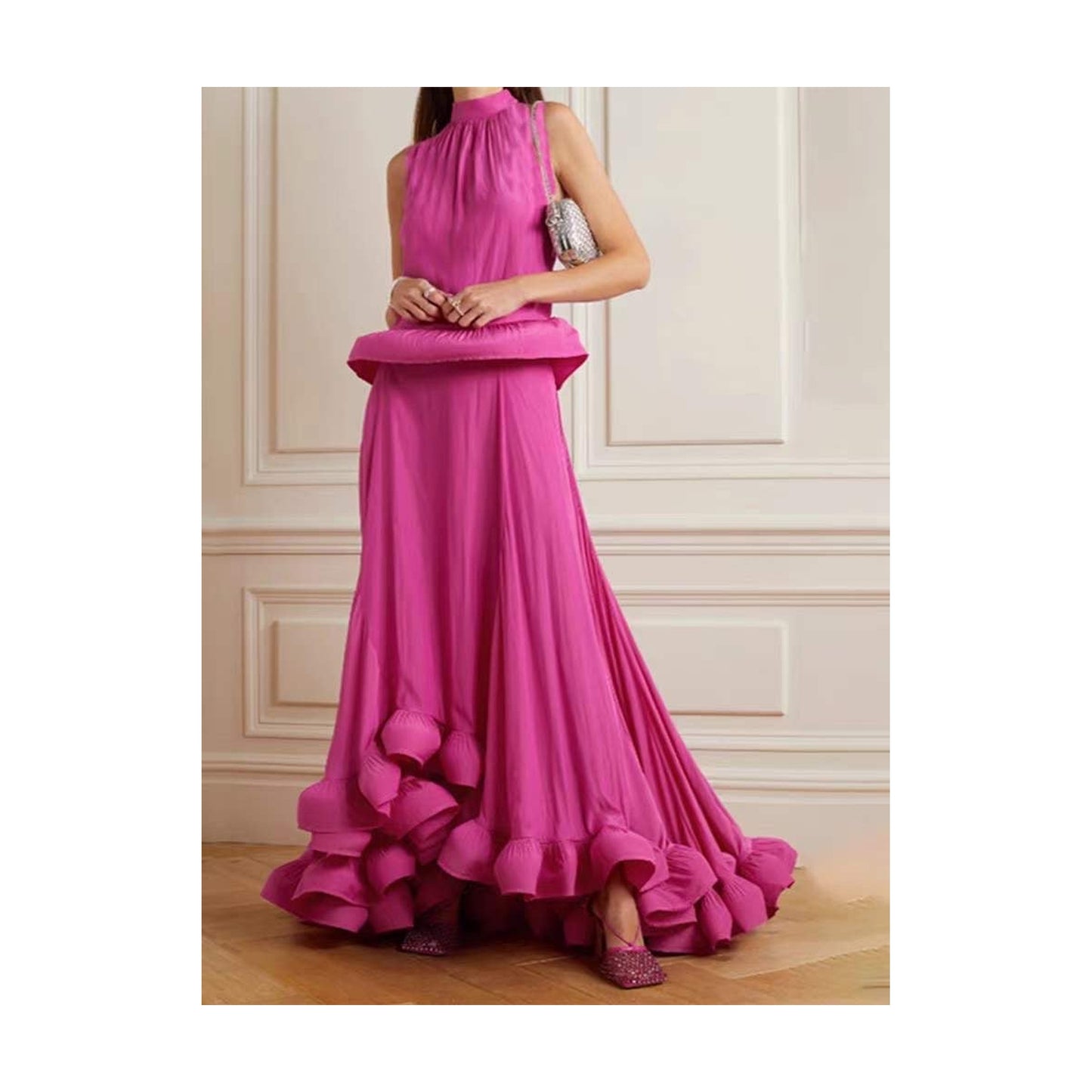HIGH LOW SKIRT SET