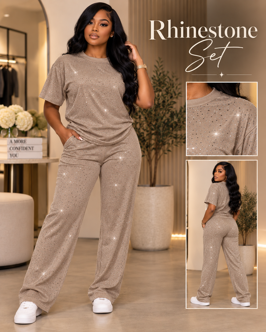 Rhinestone Lounge Set