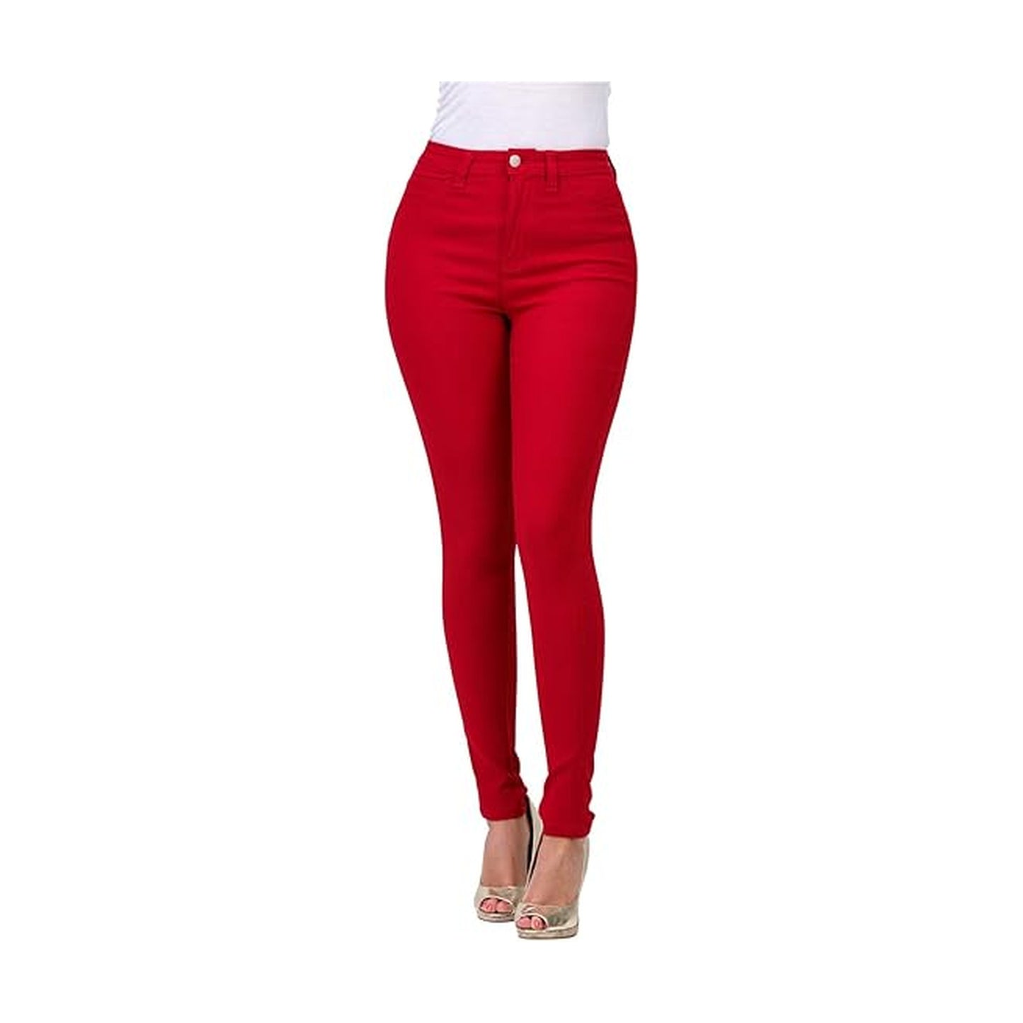 RED SKINNY JEANS