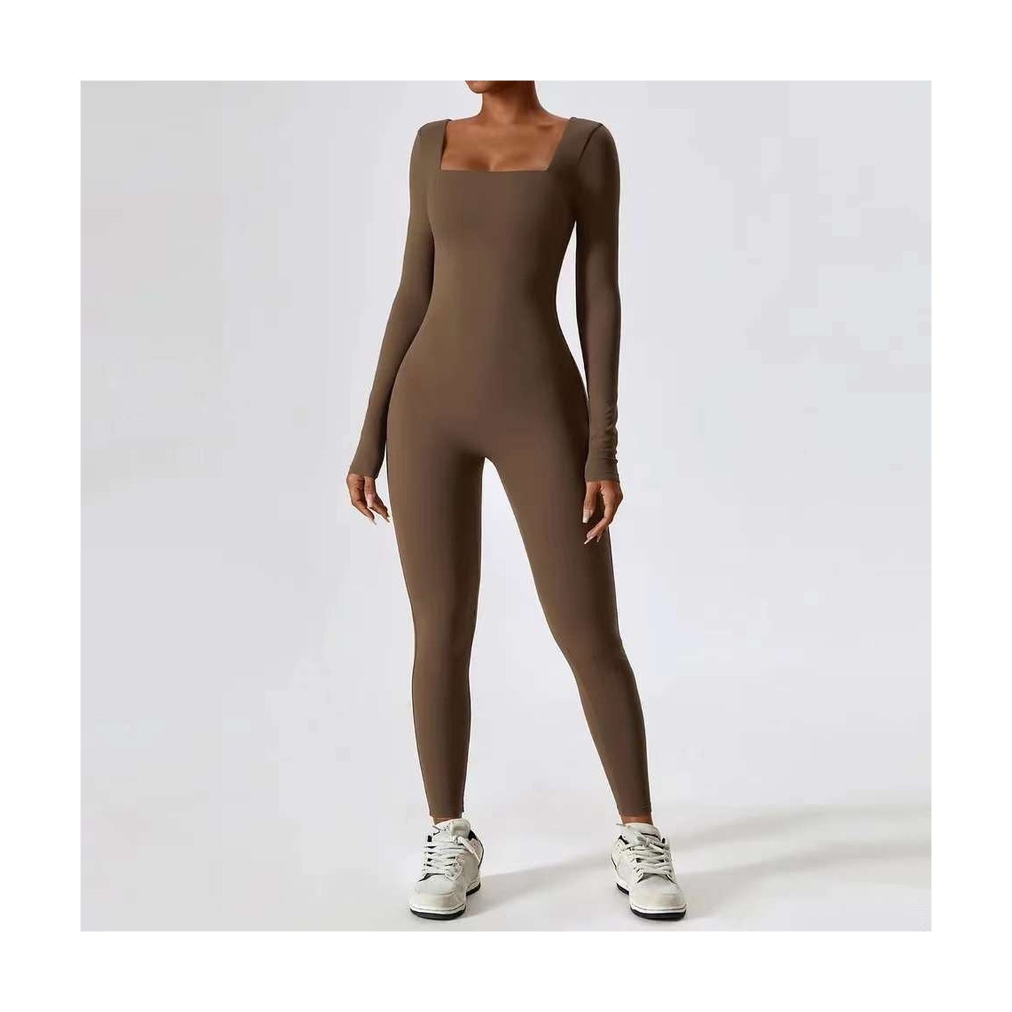 SPANDEX JUMPSUIT BACK ZIP