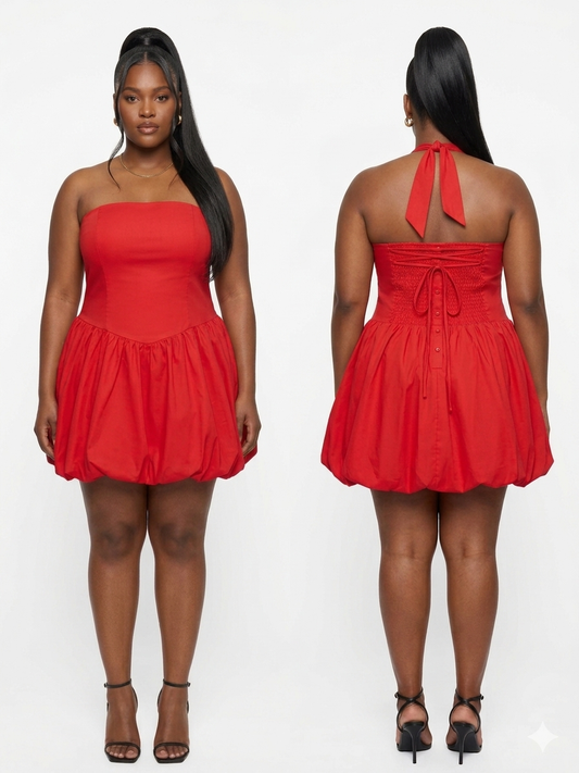 THE BUBBLE POP MINI DRESS