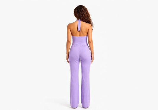 WIDE-LEG HALTER SET