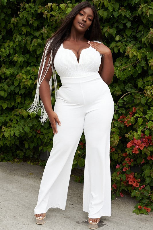 SEQUIN TOP CURVY GIRL JUMPSUIT