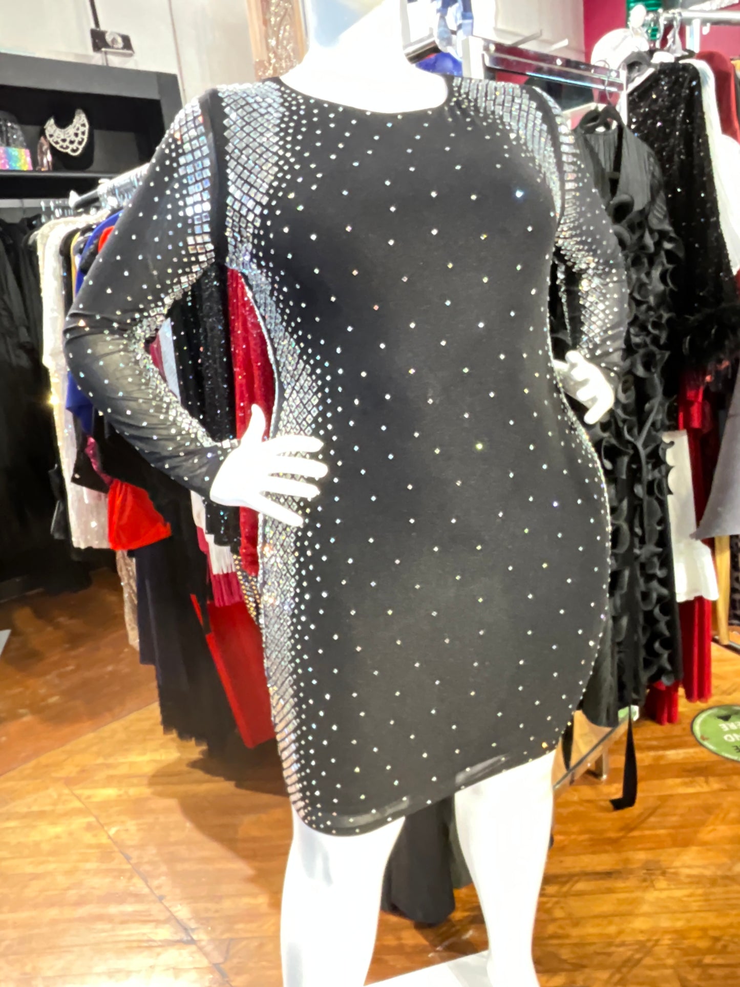 CURVY GIRL BLING PARTY DRESS