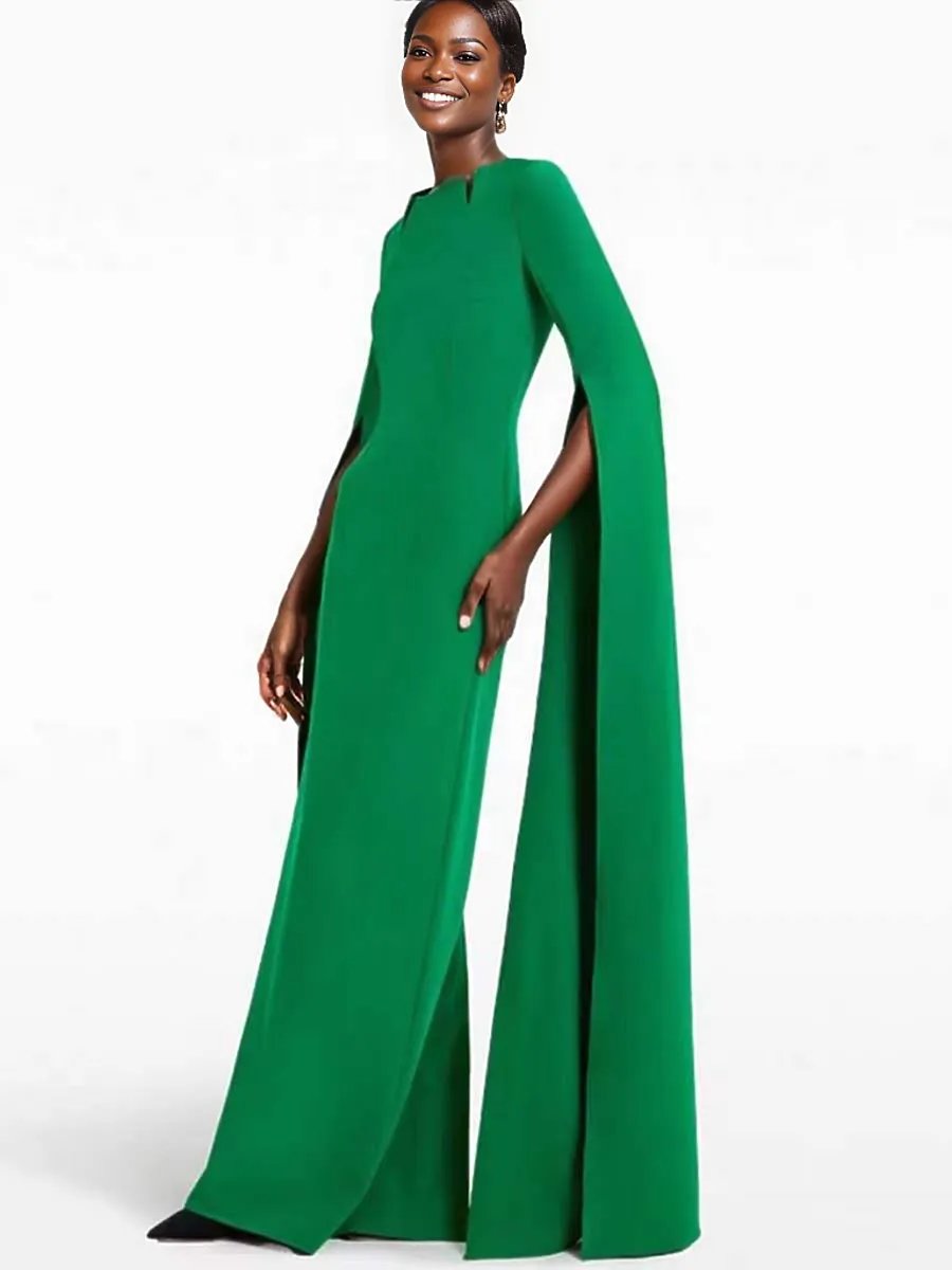 DOLMAN SLEEVE EVENING DRESS