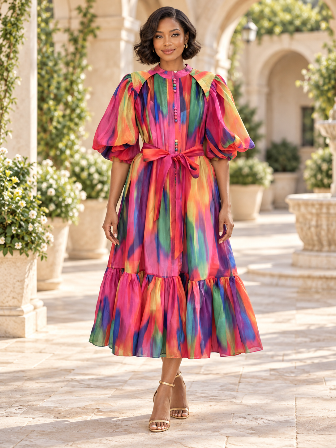 Puff Sleeve Dress