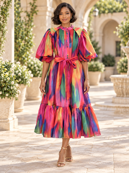 Puff Sleeve Dress