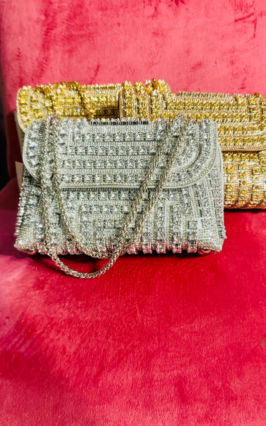 STATEMENT RHINESTONE PARTY BAG