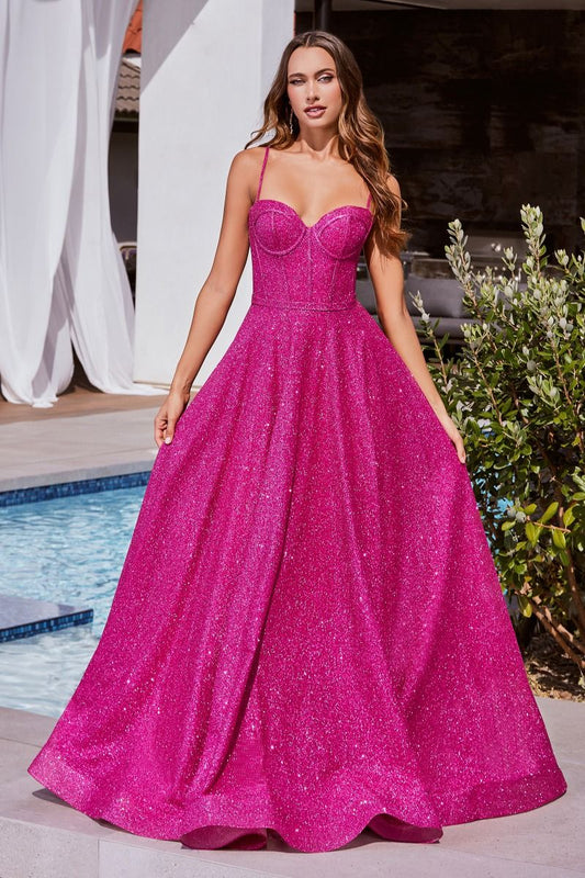 PINK GLITTER GOWN