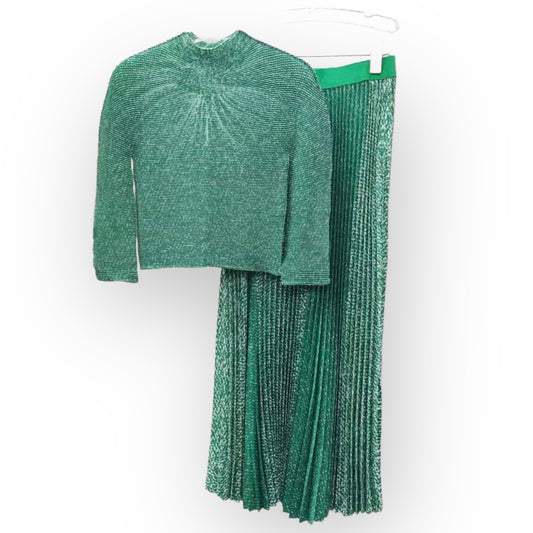 GREEN SKIRT SET