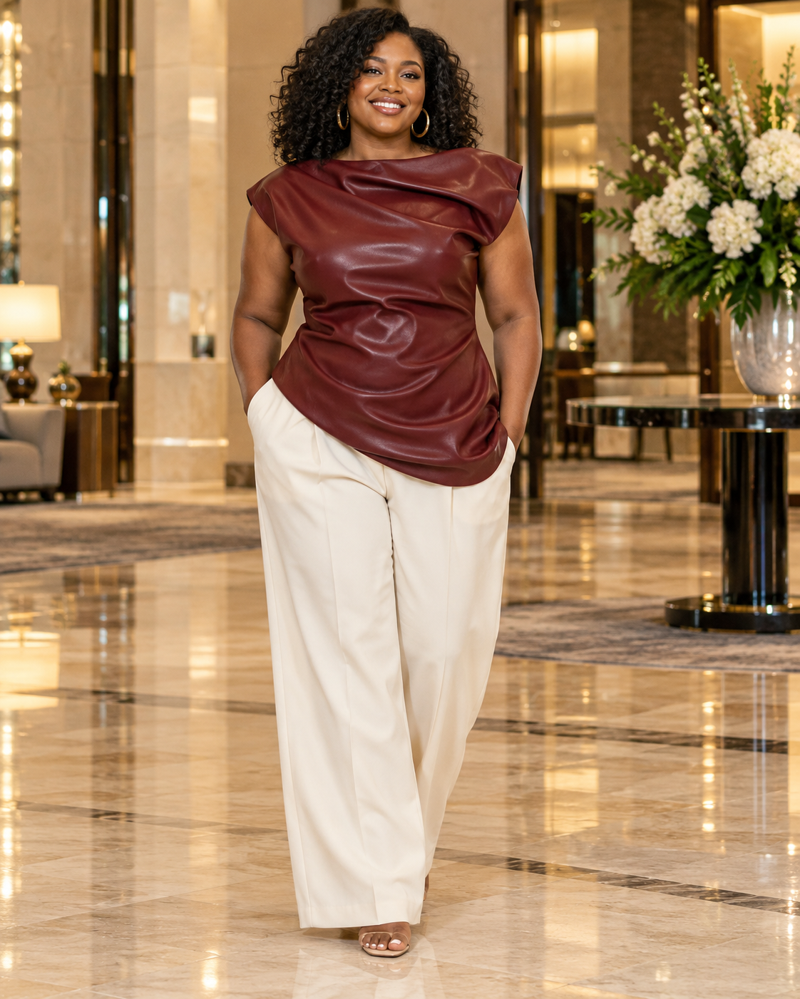 Luxe Leather Dress