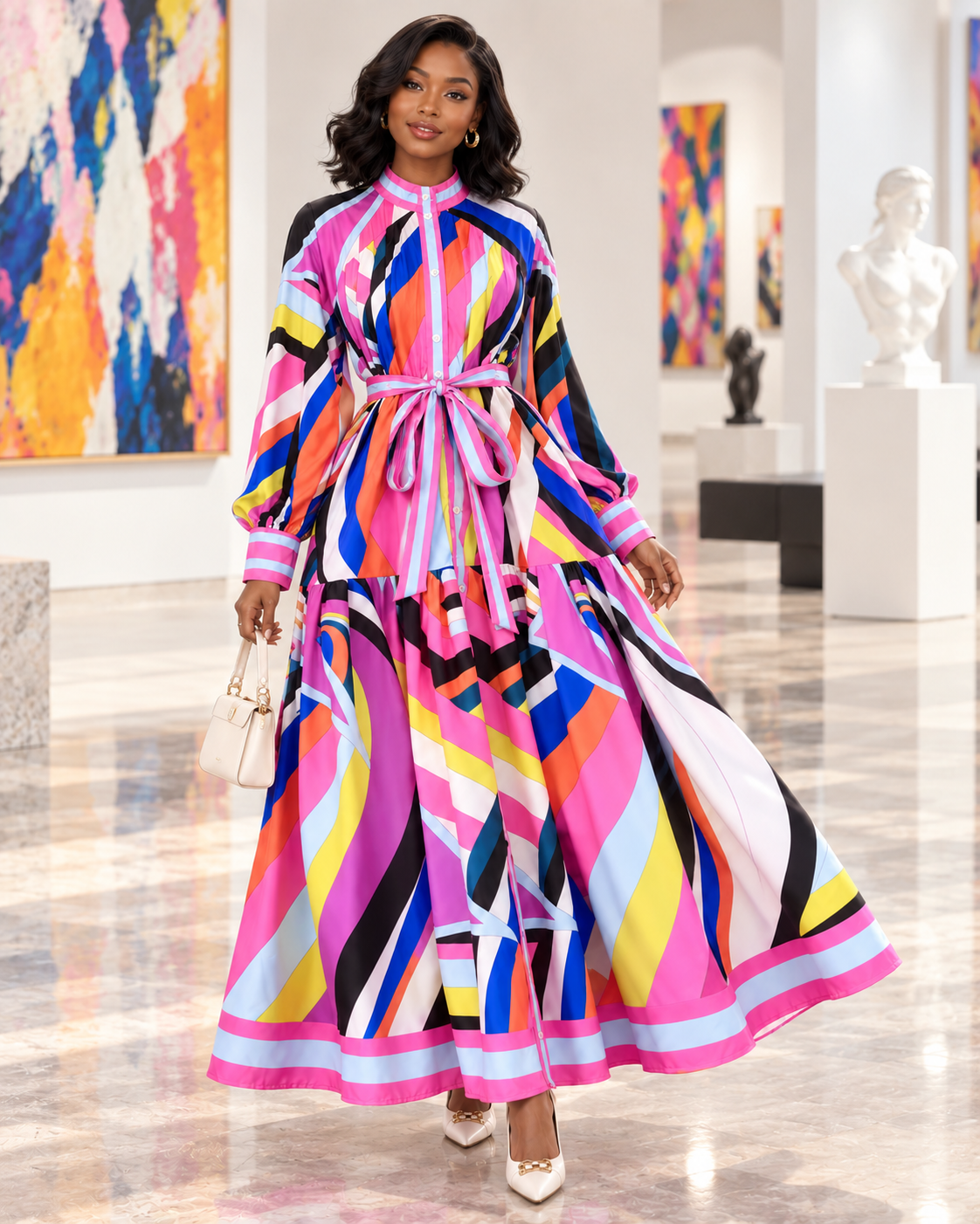 Color Pop Maxi Dress