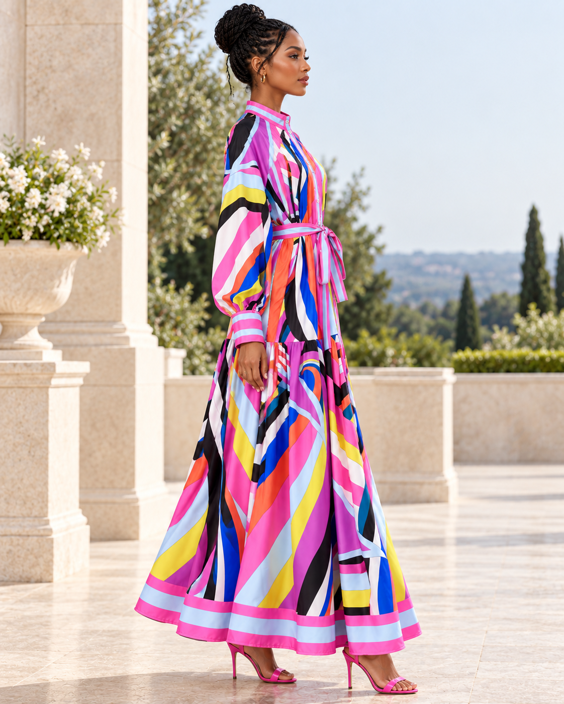 Color Pop Maxi Dress