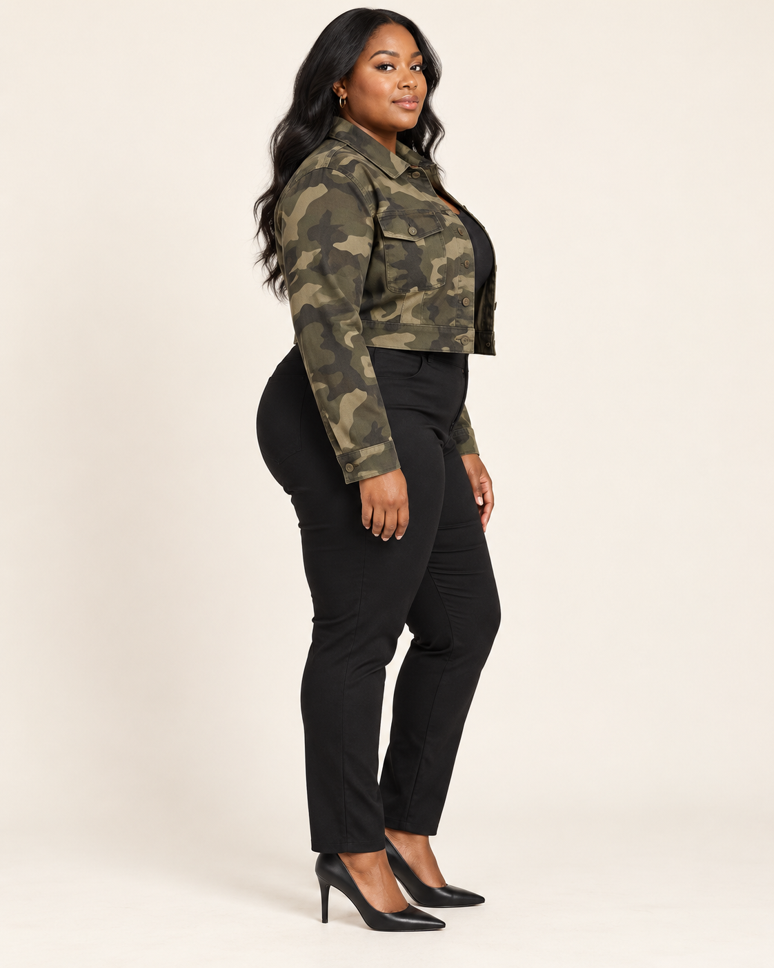 Camo Cropped Jacket