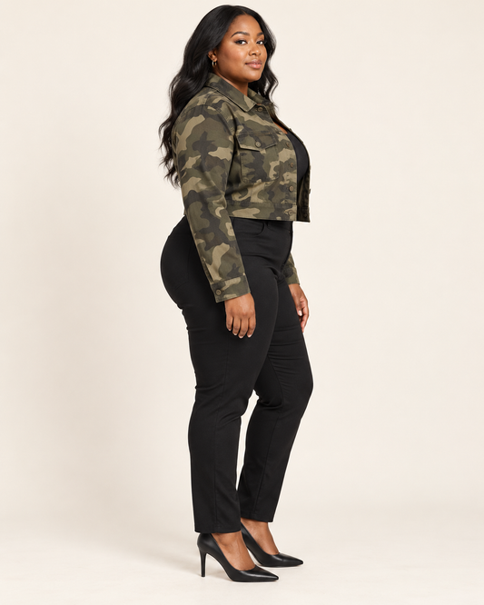 Camo Cropped Jacket