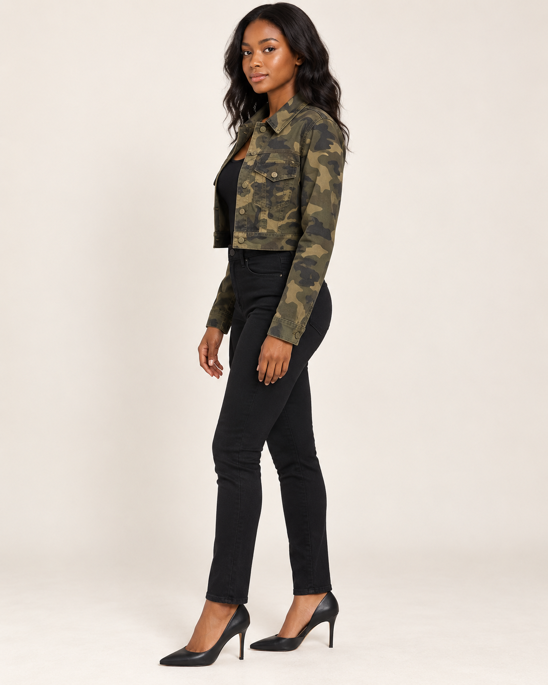 Camo Cropped Jacket