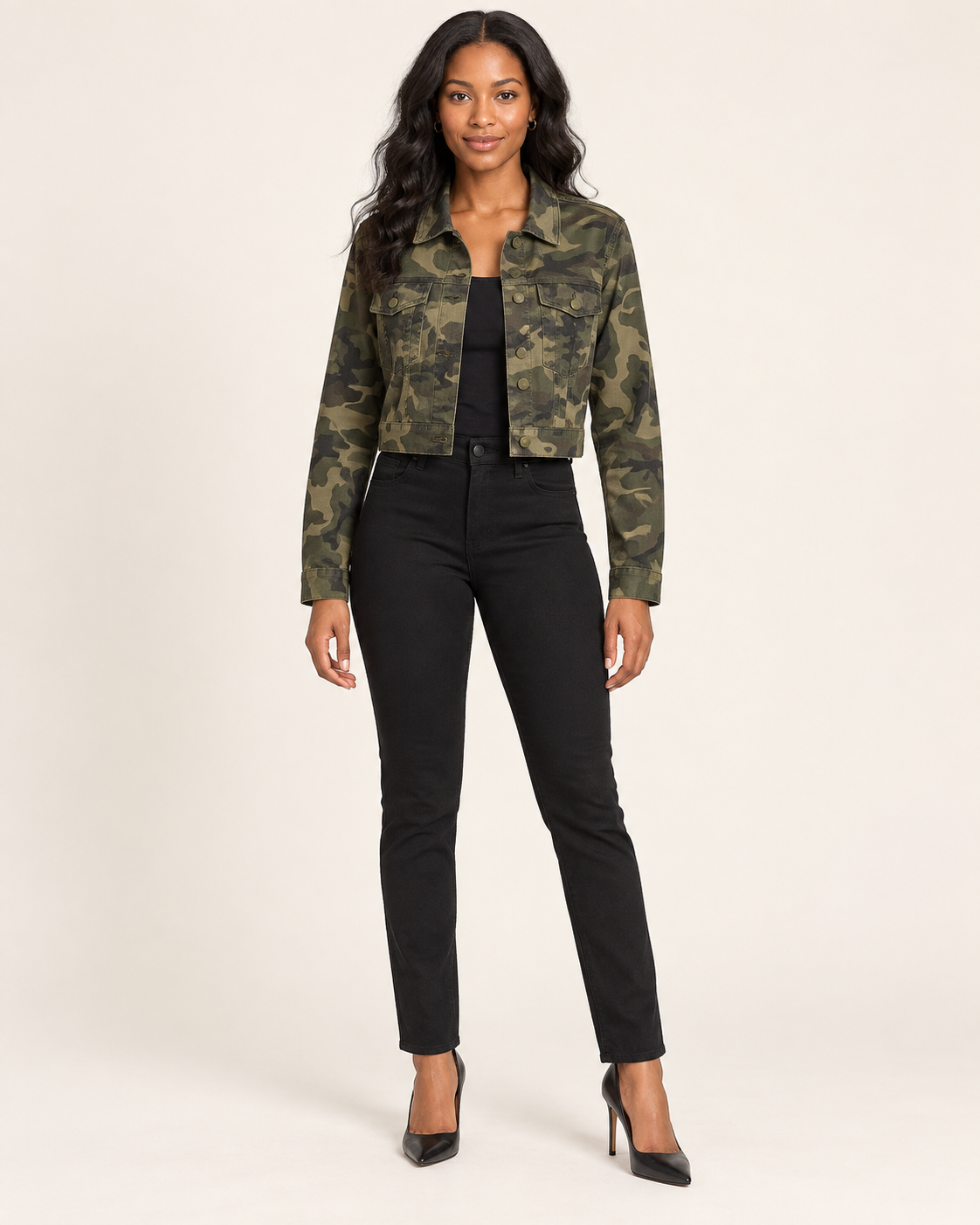 Camo Cropped Jacket