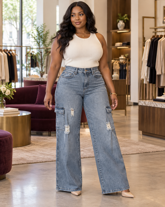 MULTI  POCKET CARGO JEAN