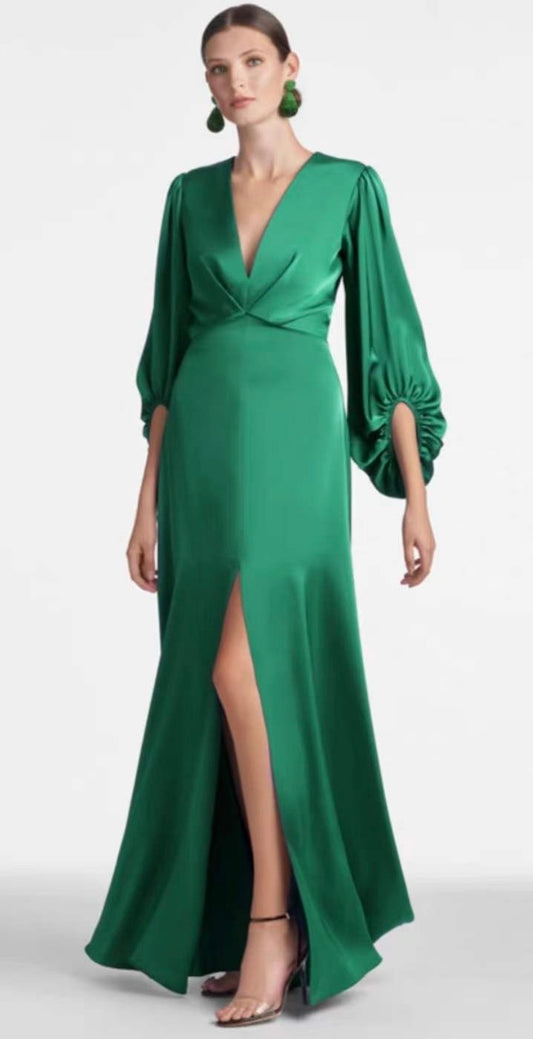 DOLMAN SLEEVE DRESS With  SPLIT