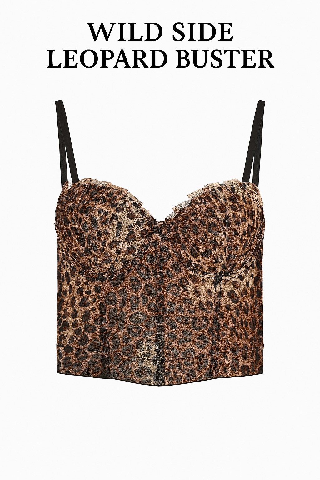 WILD SIDE LEOPARD BUSTIER