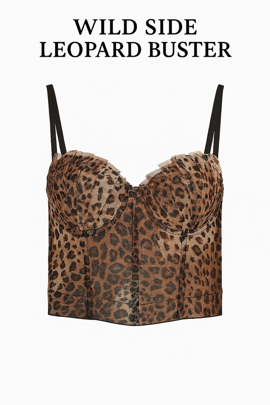 WILD SIDE LEOPARD BUSTIER