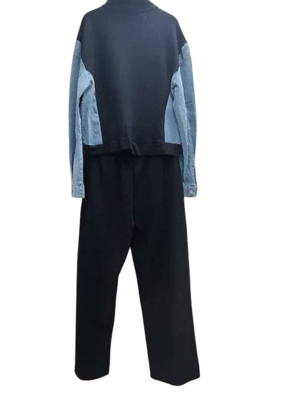 GLAM DENIM JERSEY SET