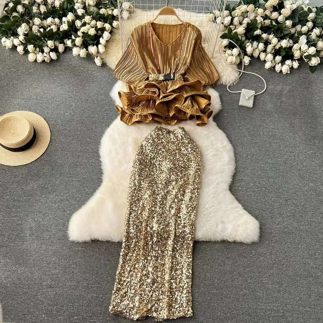 SEQUiN SKIRT SET