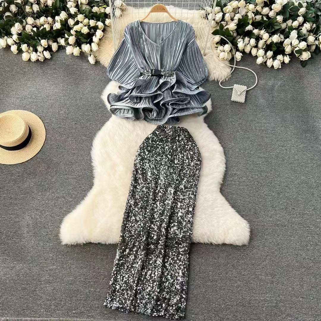 SEQUiN SKIRT SET