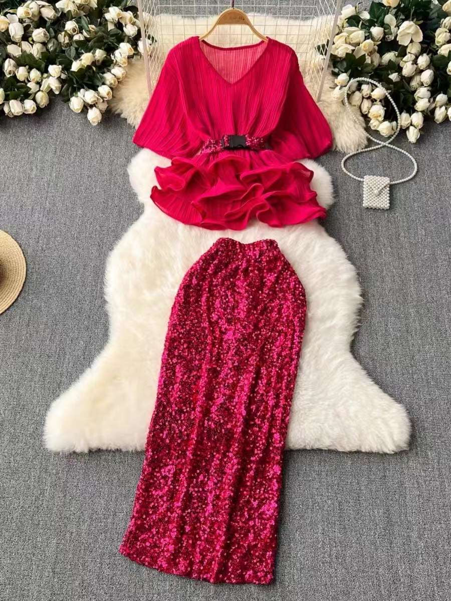 SEQUiN SKIRT SET