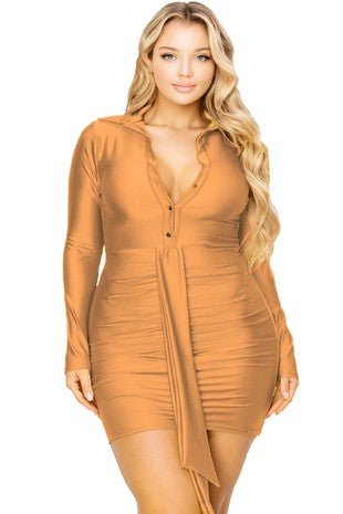 CURVY GIRL SPANDEX PARTY DRESS