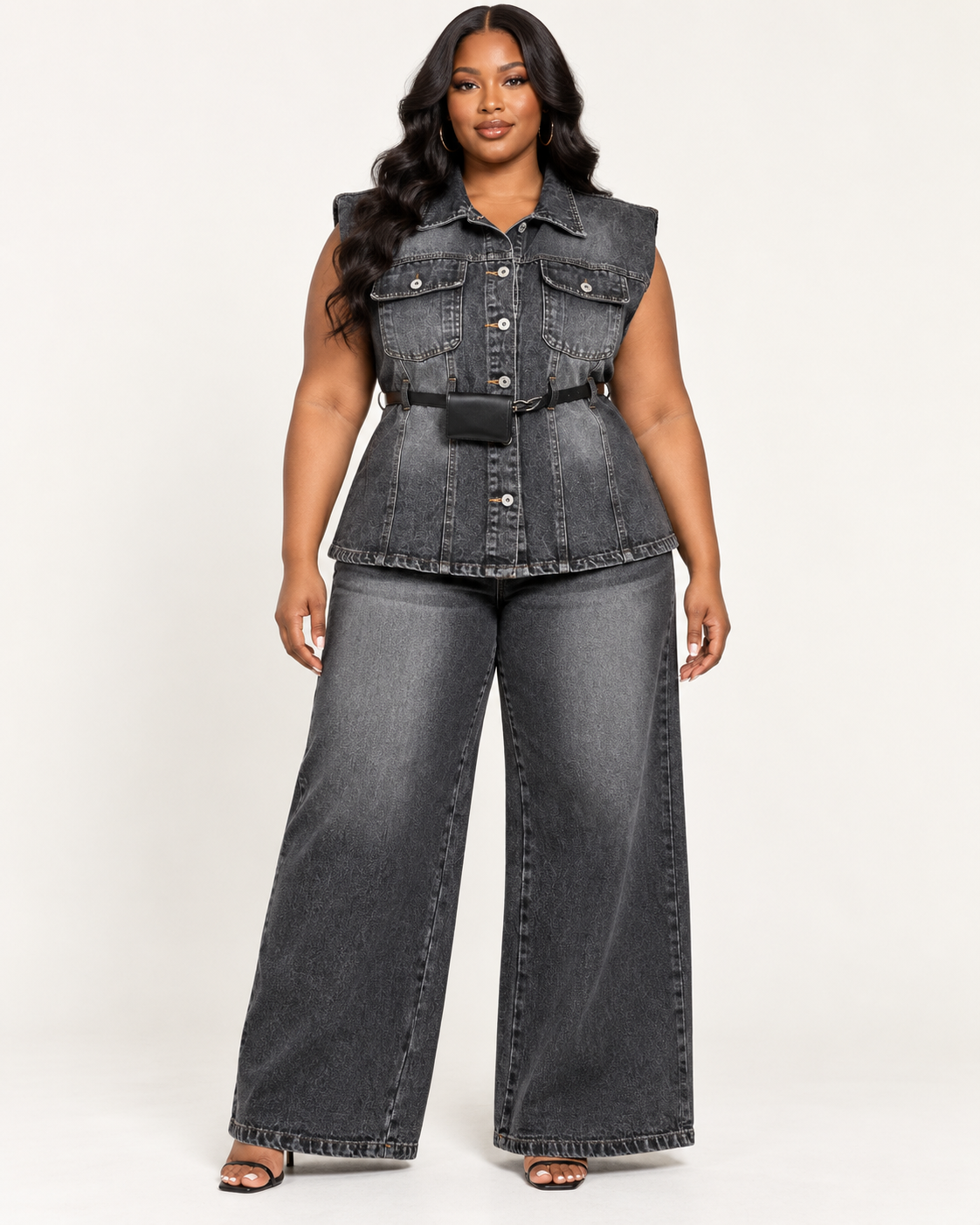 Three Piece Denim Set