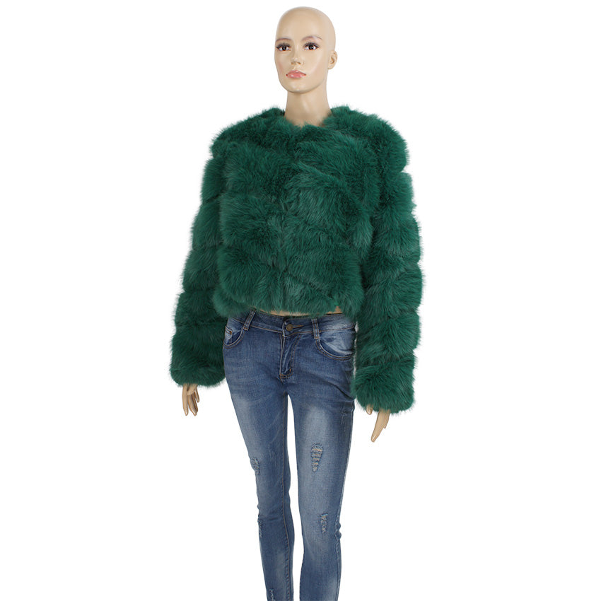 GLAM DOLL FUR CROP JACKET