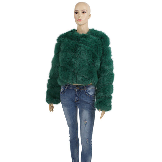 GLAM DOLL FUR CROP JACKET