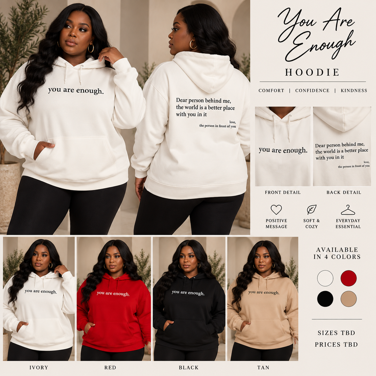 You are Enough Hoodie