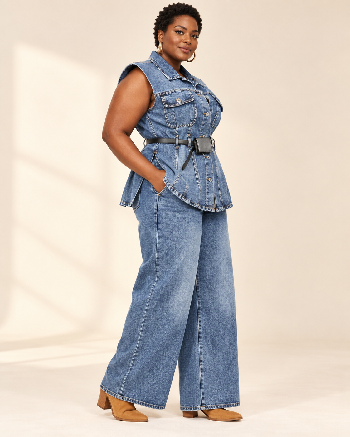 Three Piece Denim Set