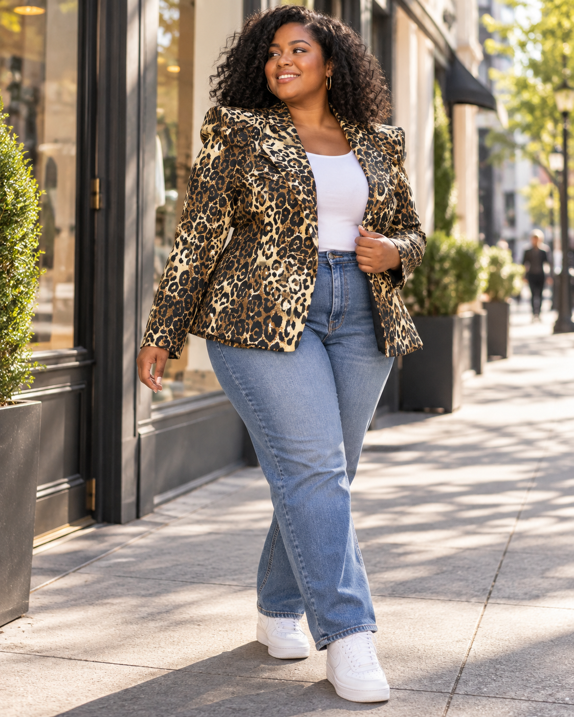 Wild Side Leopard Print Blazer