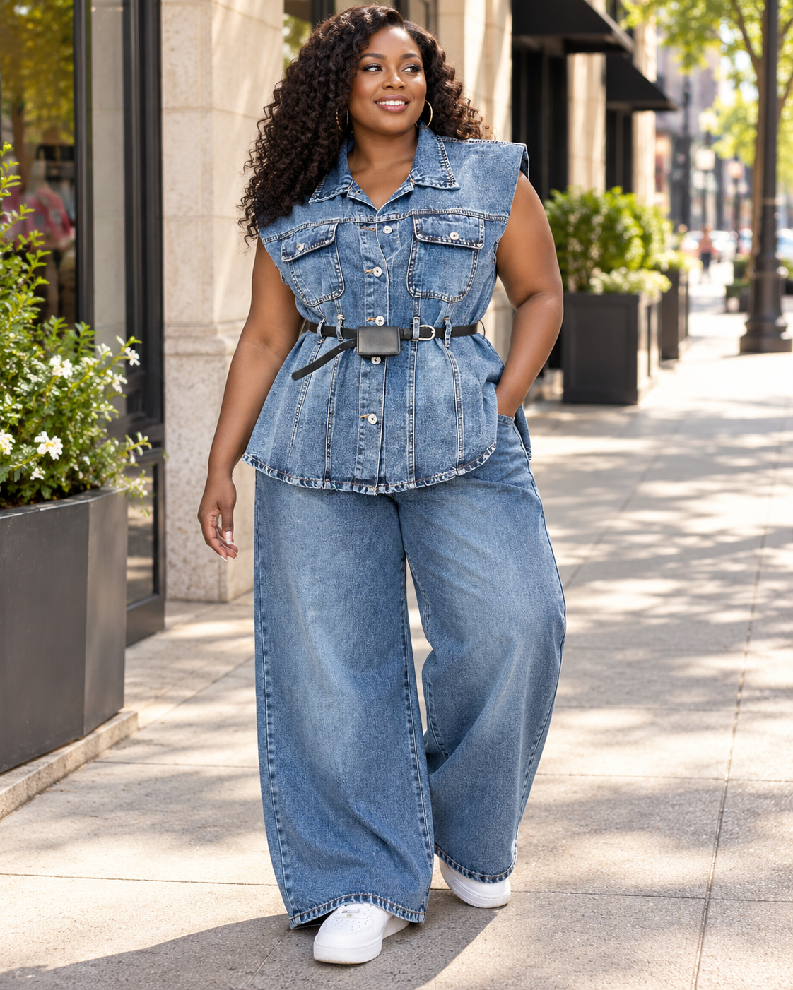 Three Piece Denim Set