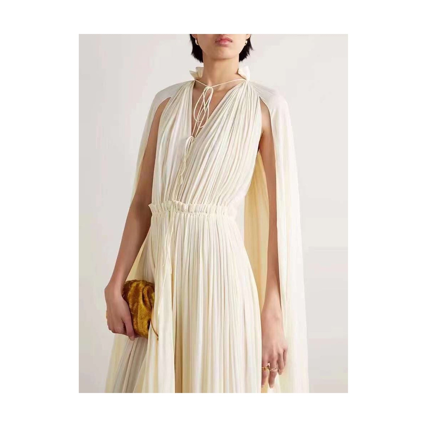 FLOWY DRESS DOLMAN SLEEV