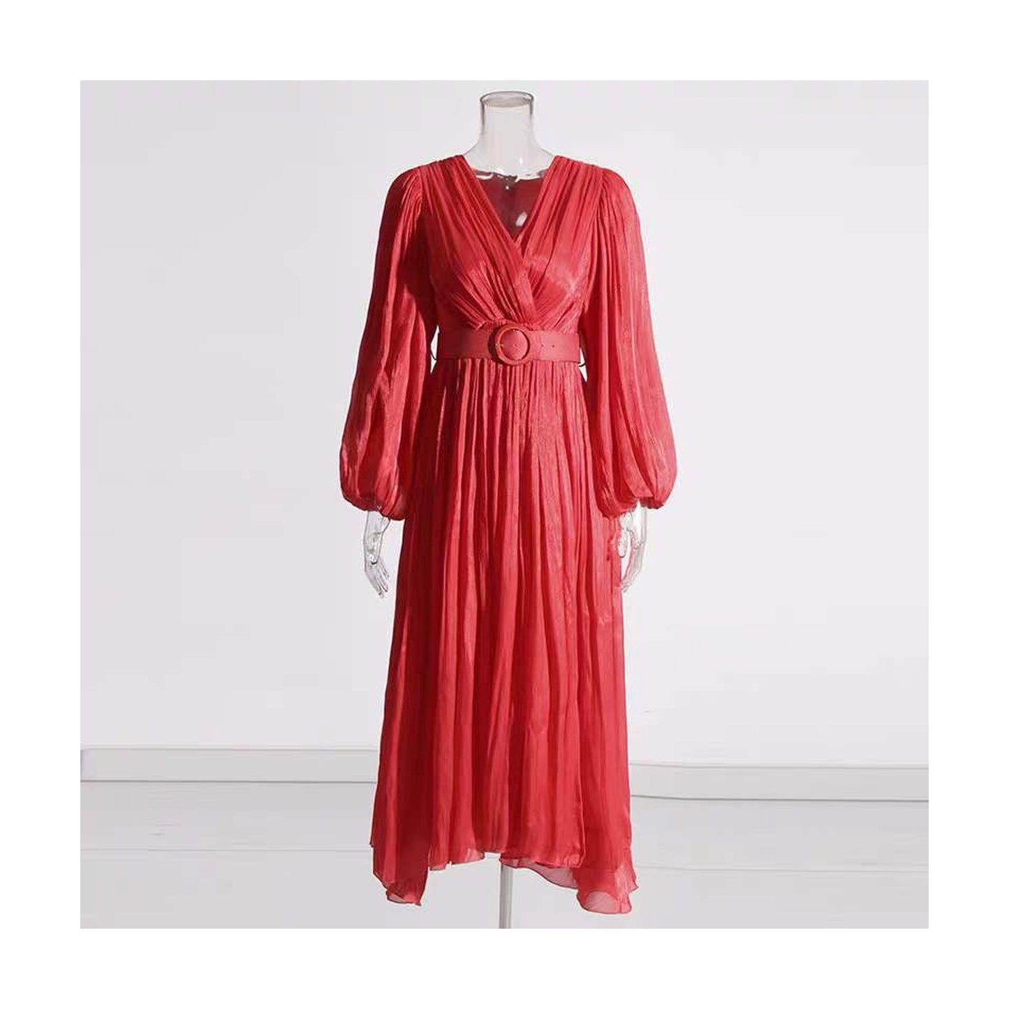 FLOWY WRAP STYLE DRESS
