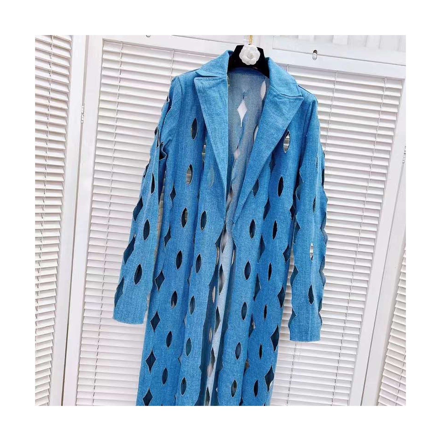THE CUT OUT DENIM CARDIGAN