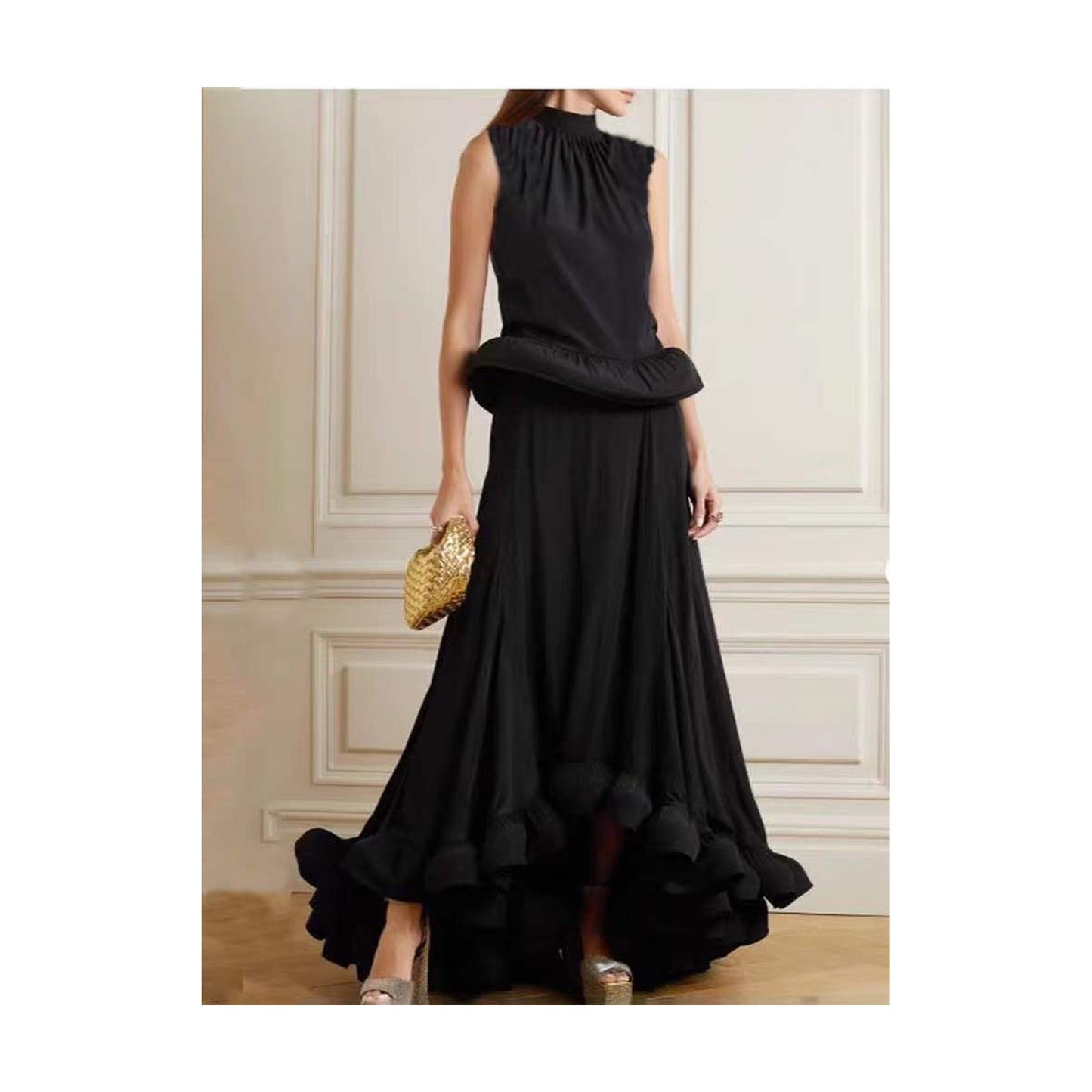 HIGH LOW SKIRT SET