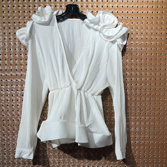 RIBBED RIBBON SHOULDER TOP