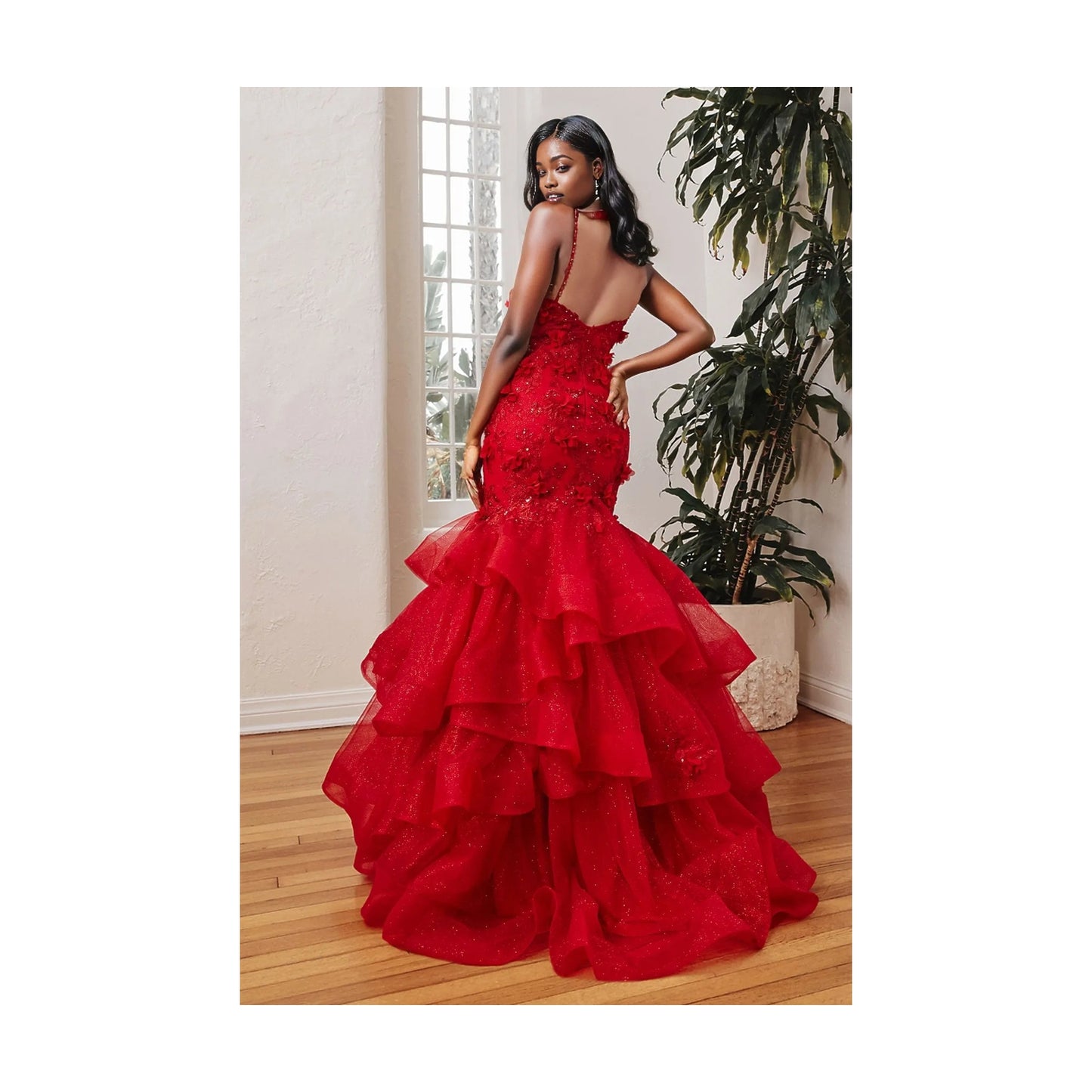 MERMAID FLORAL GOWN