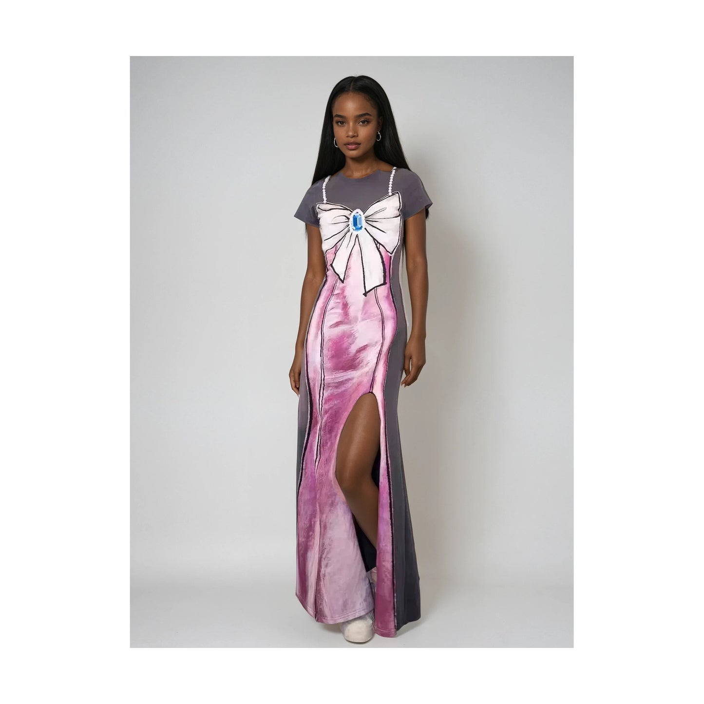 PEARL T SHIRT DRESS