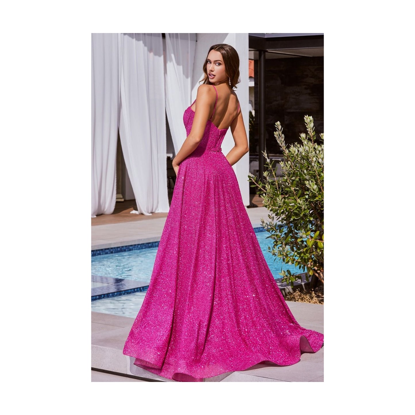 PINK GLITTER GOWN